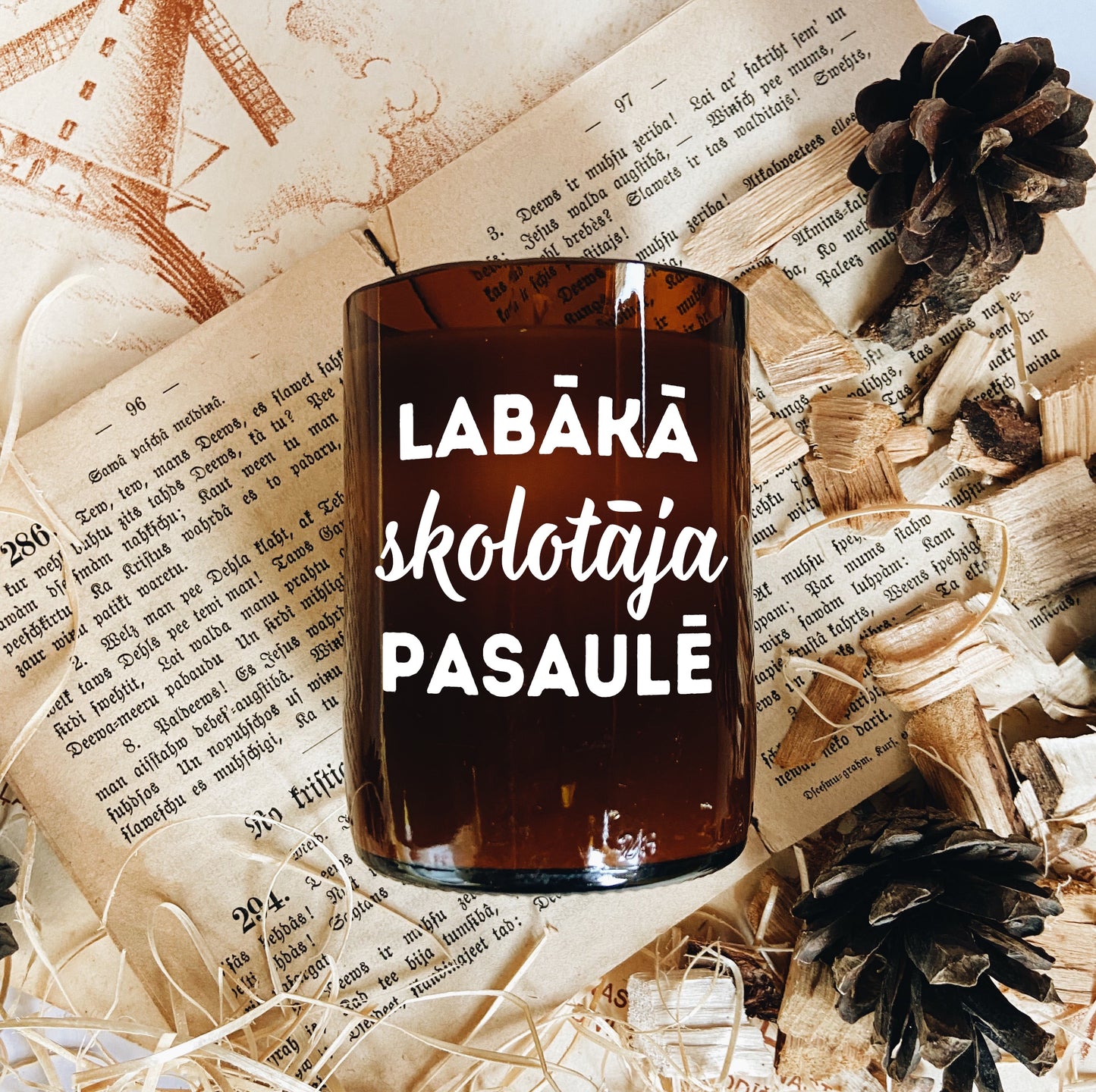 "Labākā skolotāja pasaulē 2" sojas vaska svece