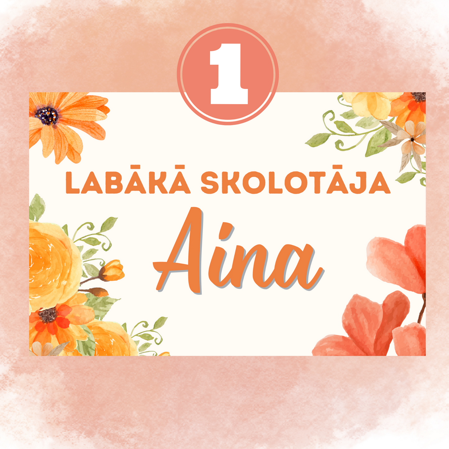 Personalizable scented wax "Orange"