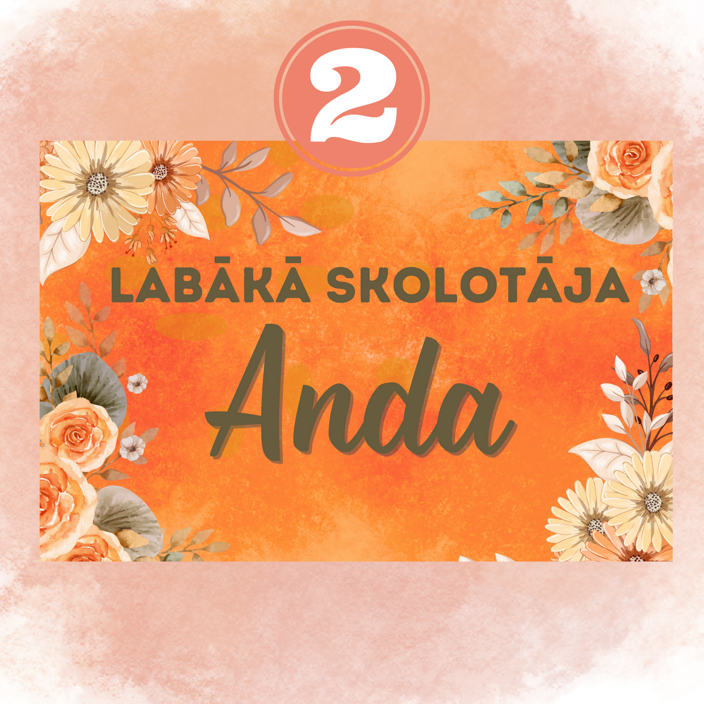 Personalizable scented wax "Orange"