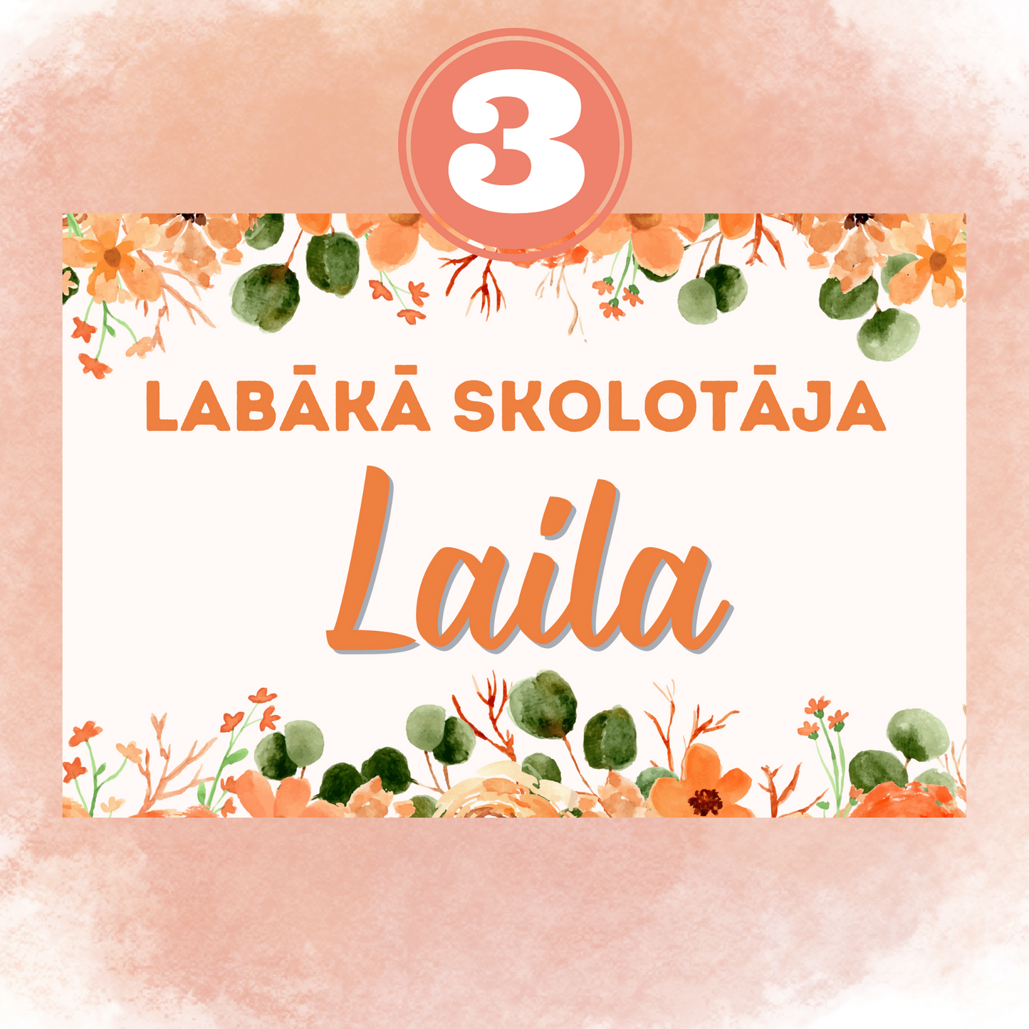 Personalizable scented wax "Orange"