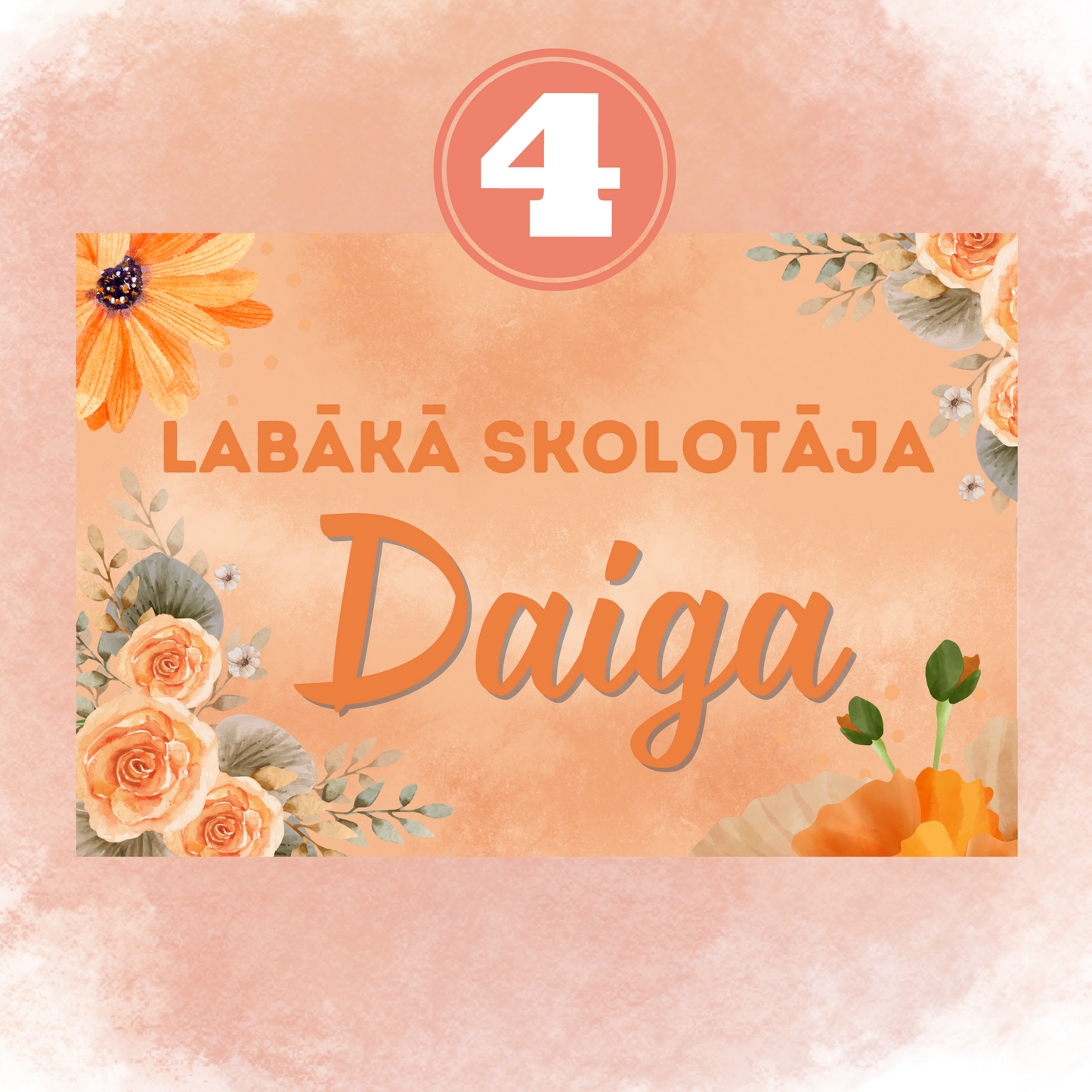 Personalizable scented wax "Orange"