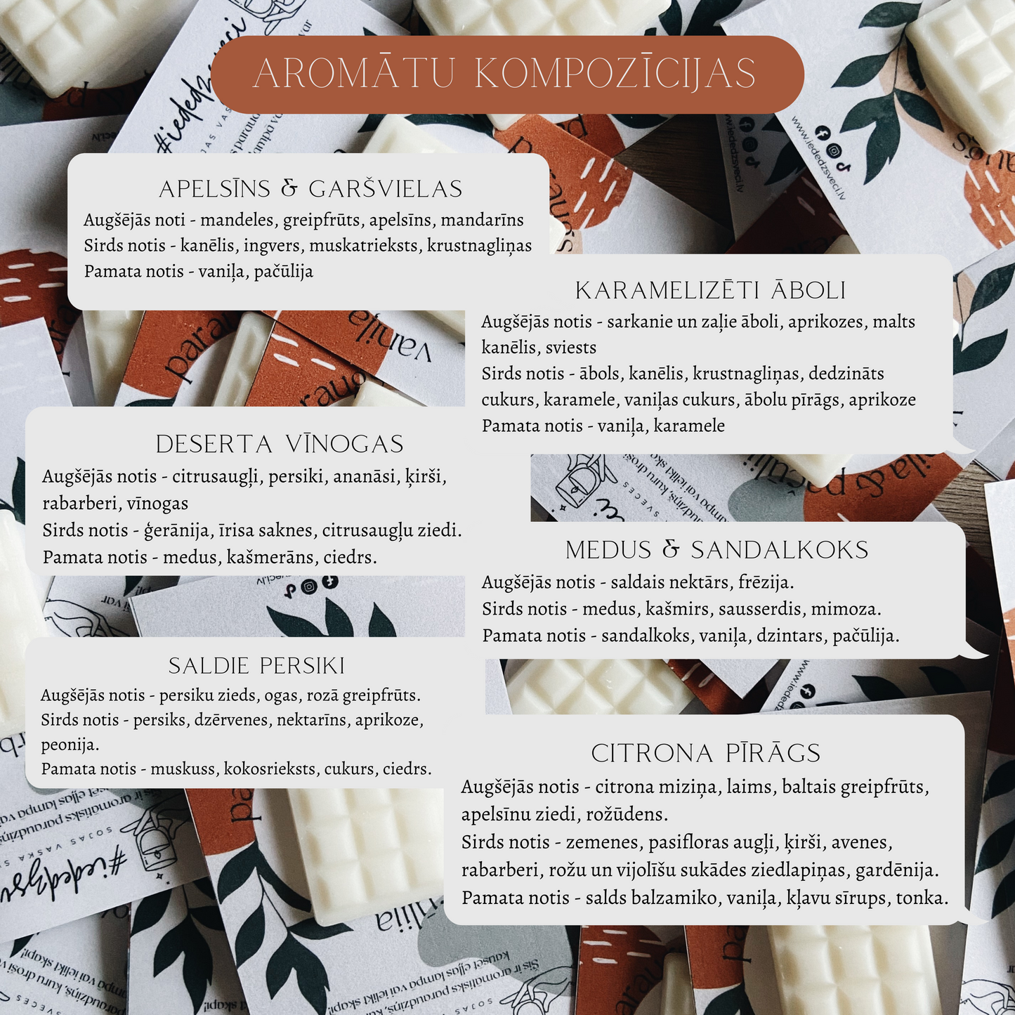 Kausējams aromātiskais vasks, 70 g BRĀĶIS