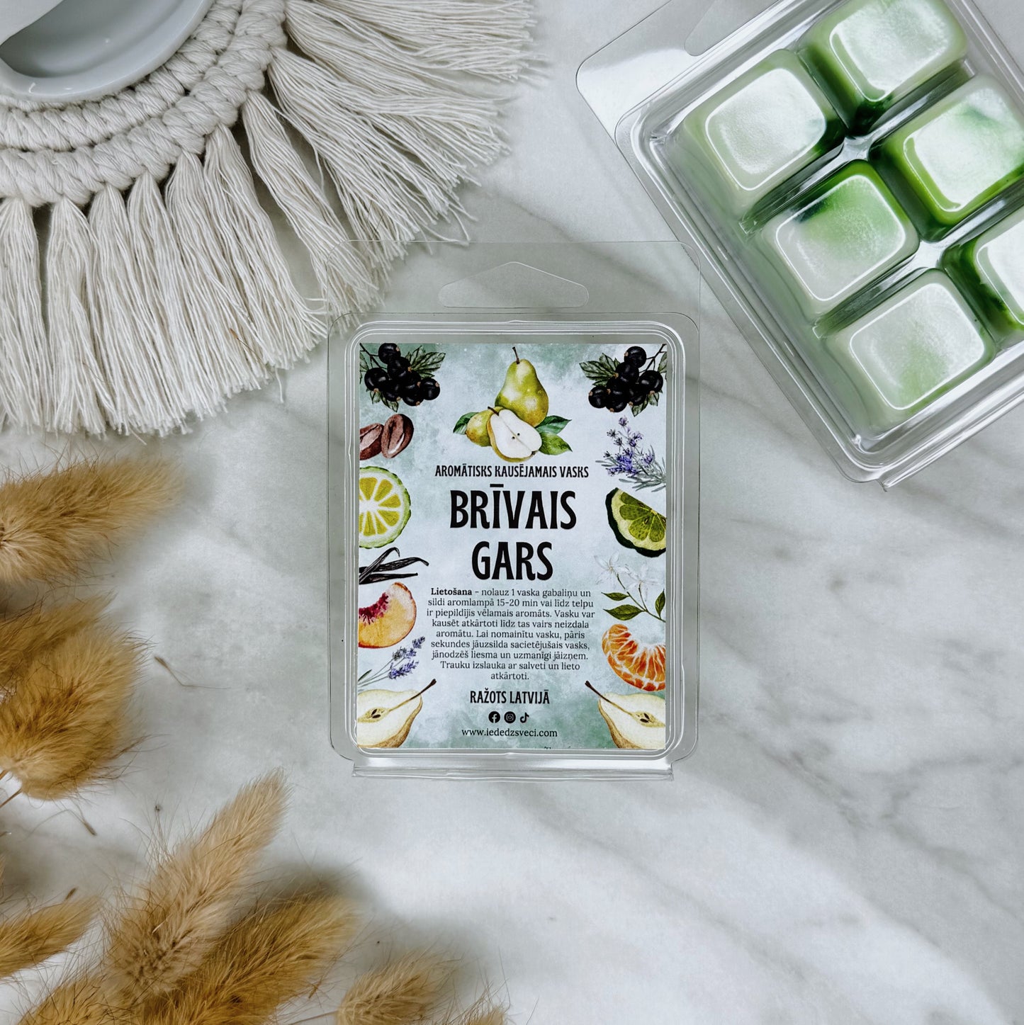 Kausējams aromātiskais vasks, 70 g BRĀĶIS