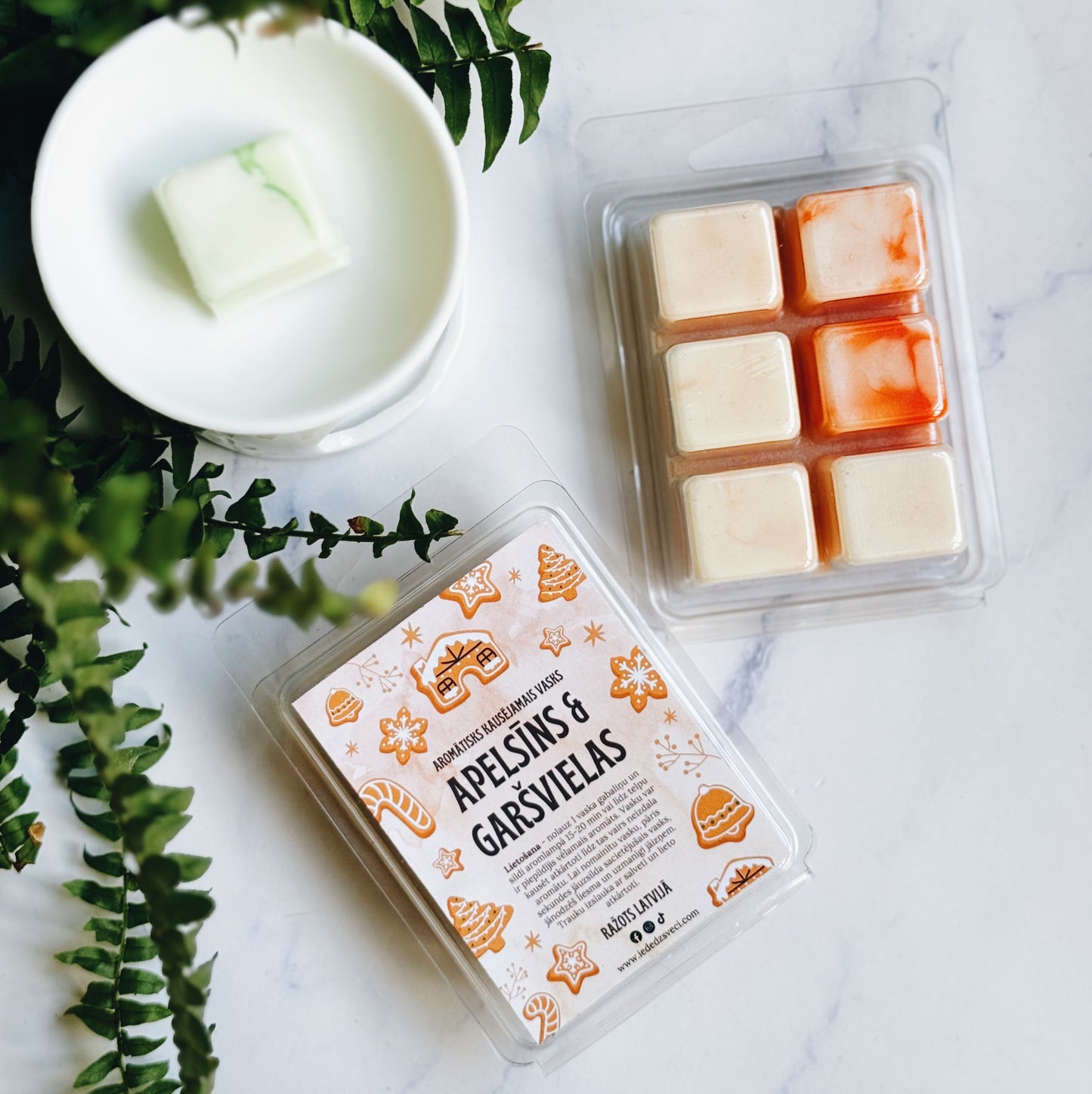 "Kūstošie Ziemassvētki" kausējams aromātiskais vasks, 70 g