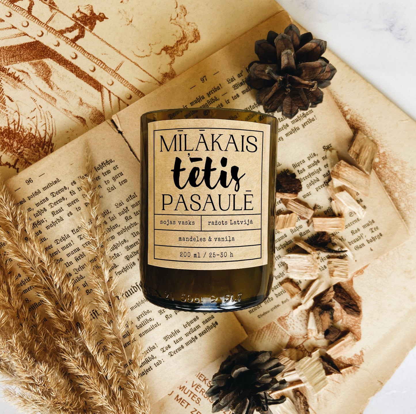 "Mīļākais tētis pasaulē" sojas vaska svece