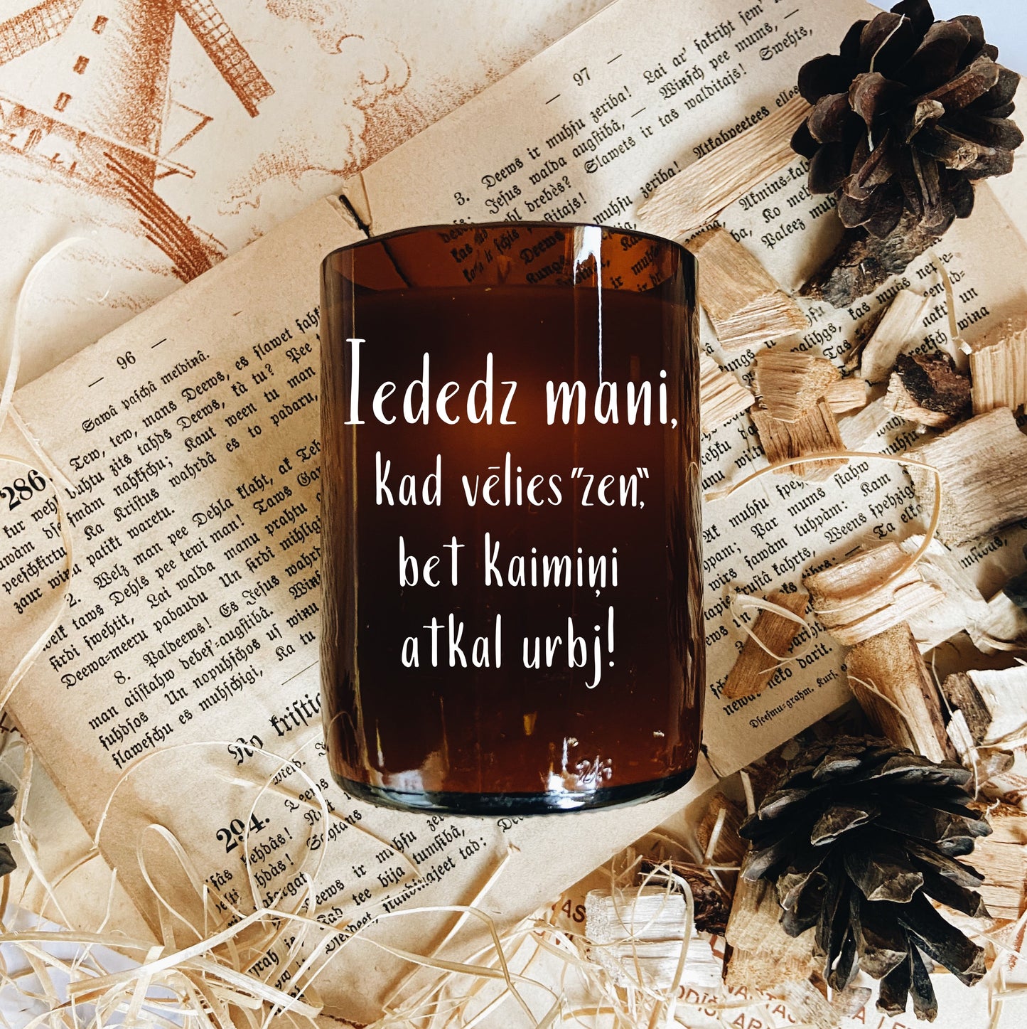 "When you want to be "zen".." soy wax candle