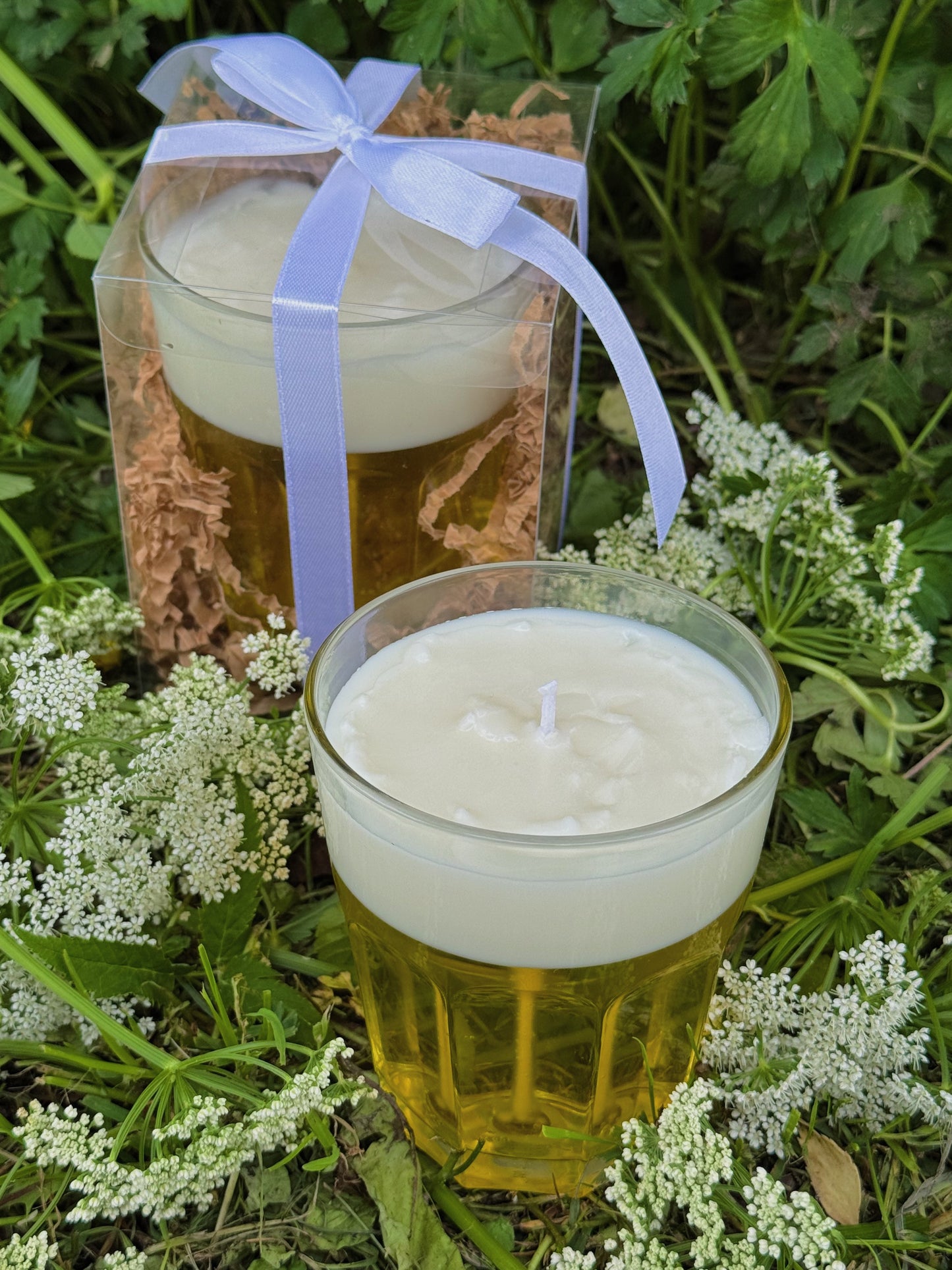 Sojas + gēla vaska svece “Alus glāze”