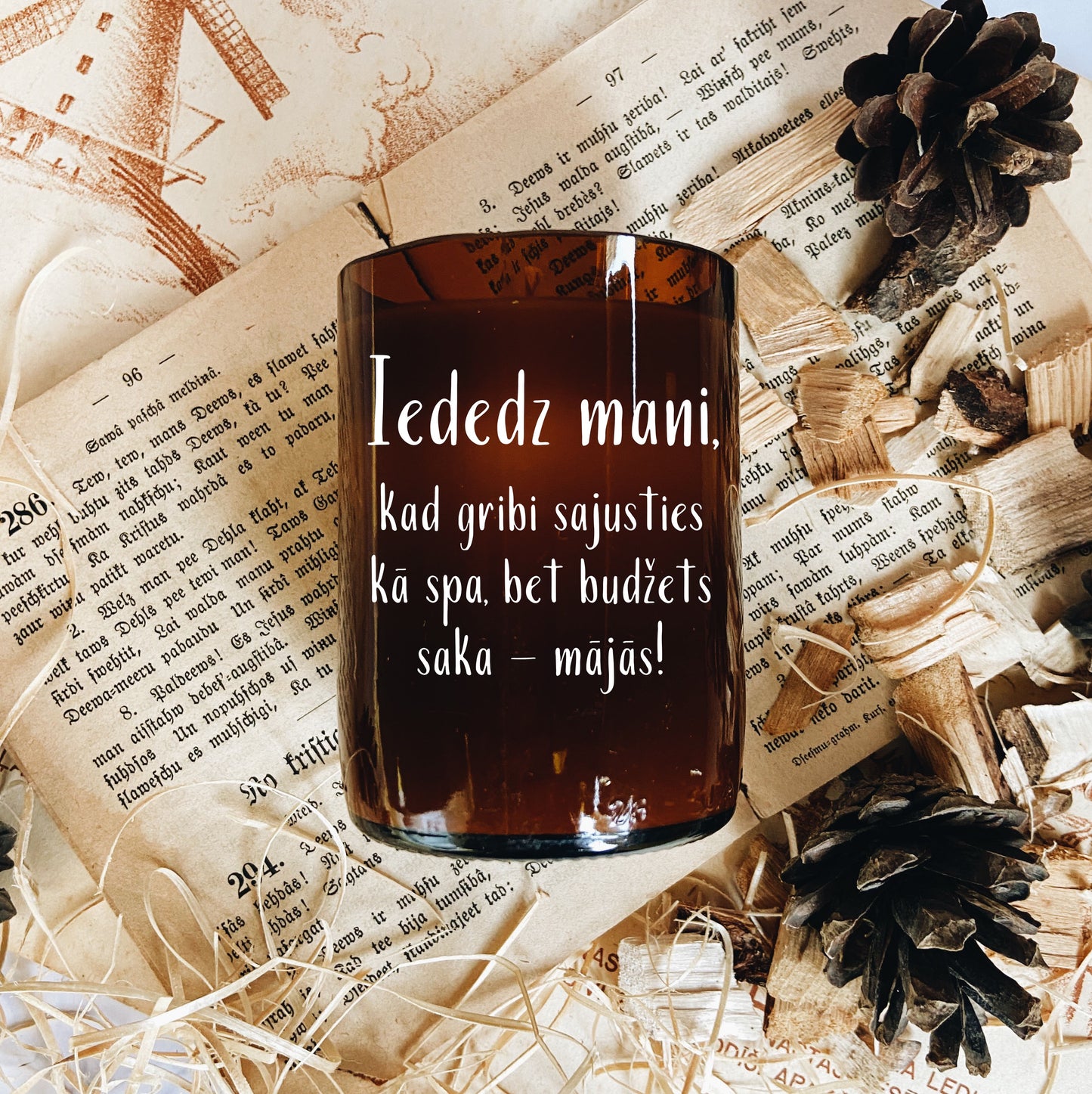 "Kad gribi sajusties kā spa" sojas vaska svece