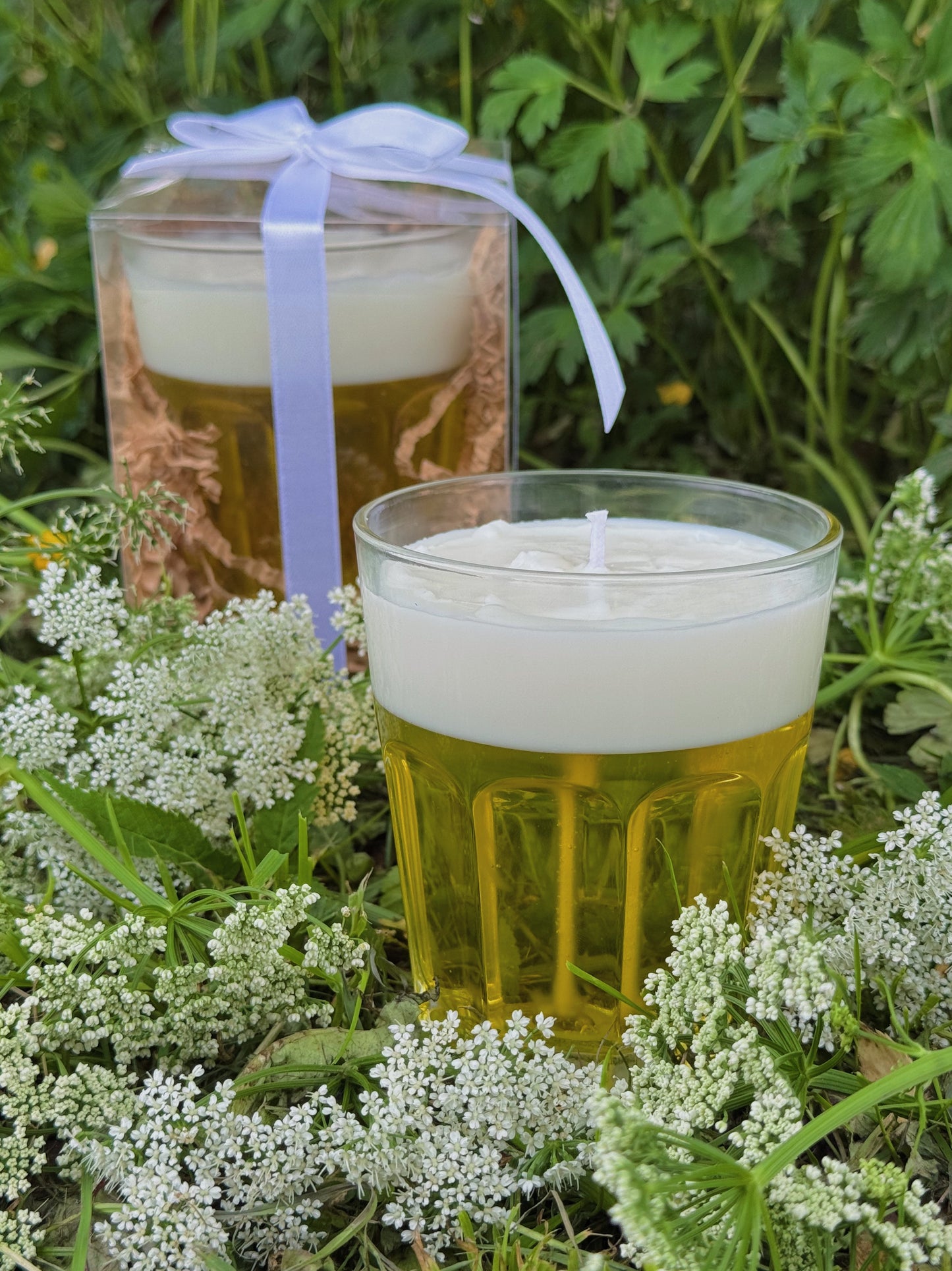 Sojas + gēla vaska svece “Alus glāze”