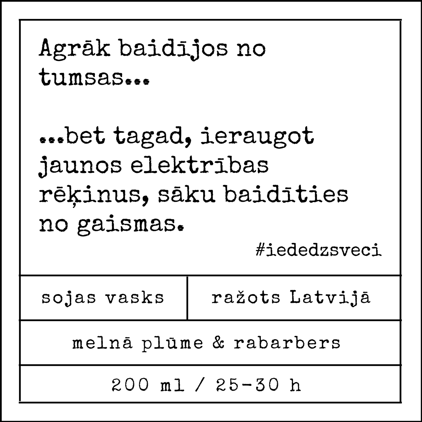 "Electricity Bills 3" soy wax candle