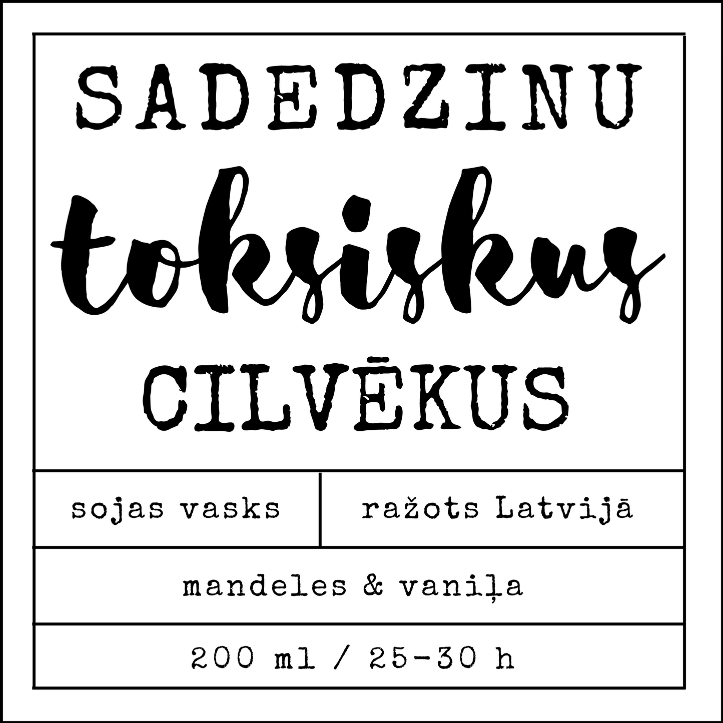 "Burn Toxic People" soy wax candle