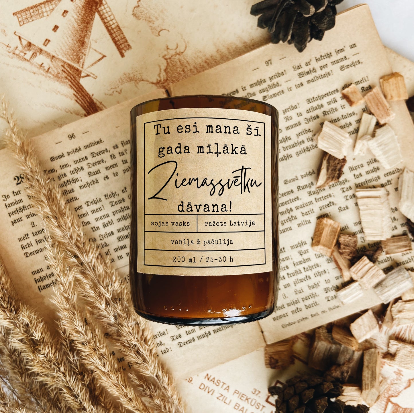 "Favorite Christmas Gift" soy wax candle