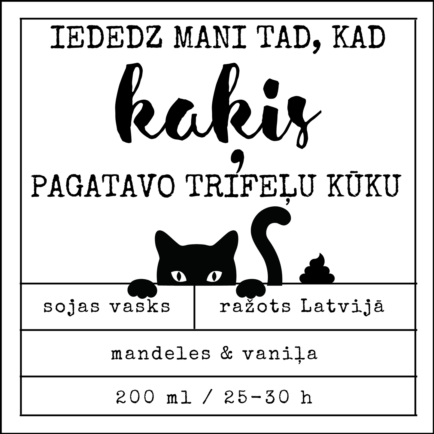 "Cat Truffle Cake" soy wax candle