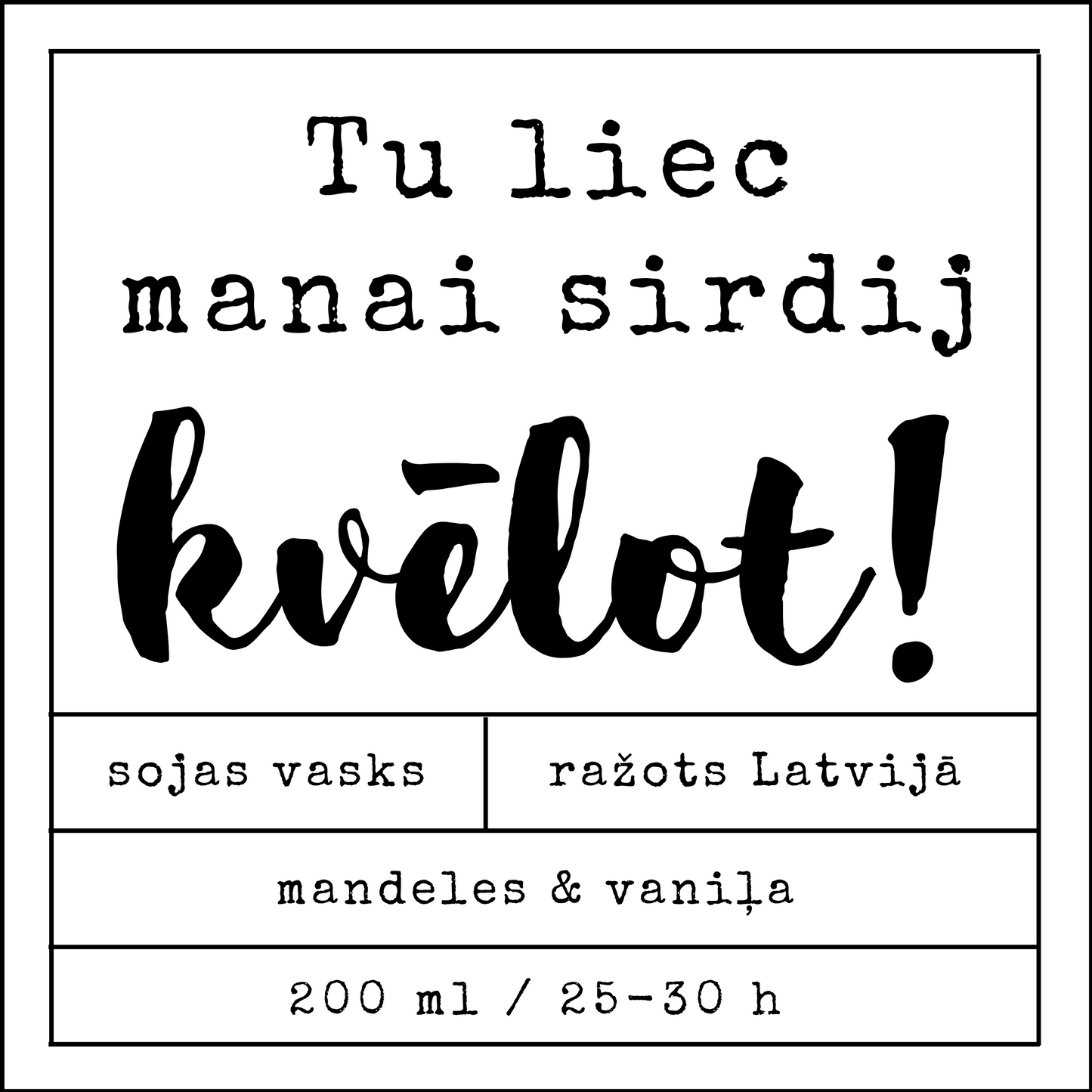 "You make my heart glow!" soy wax candle