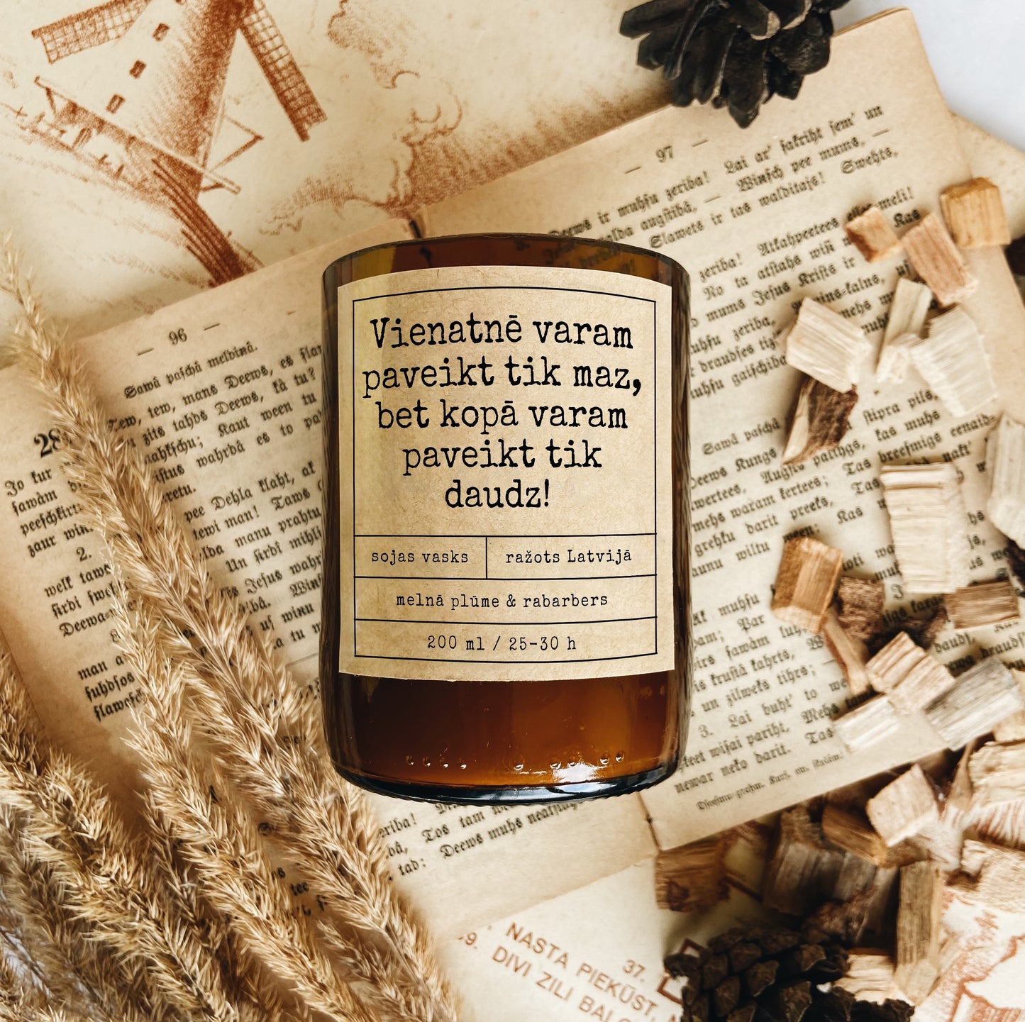 "Together we can do so much!" soy wax candle