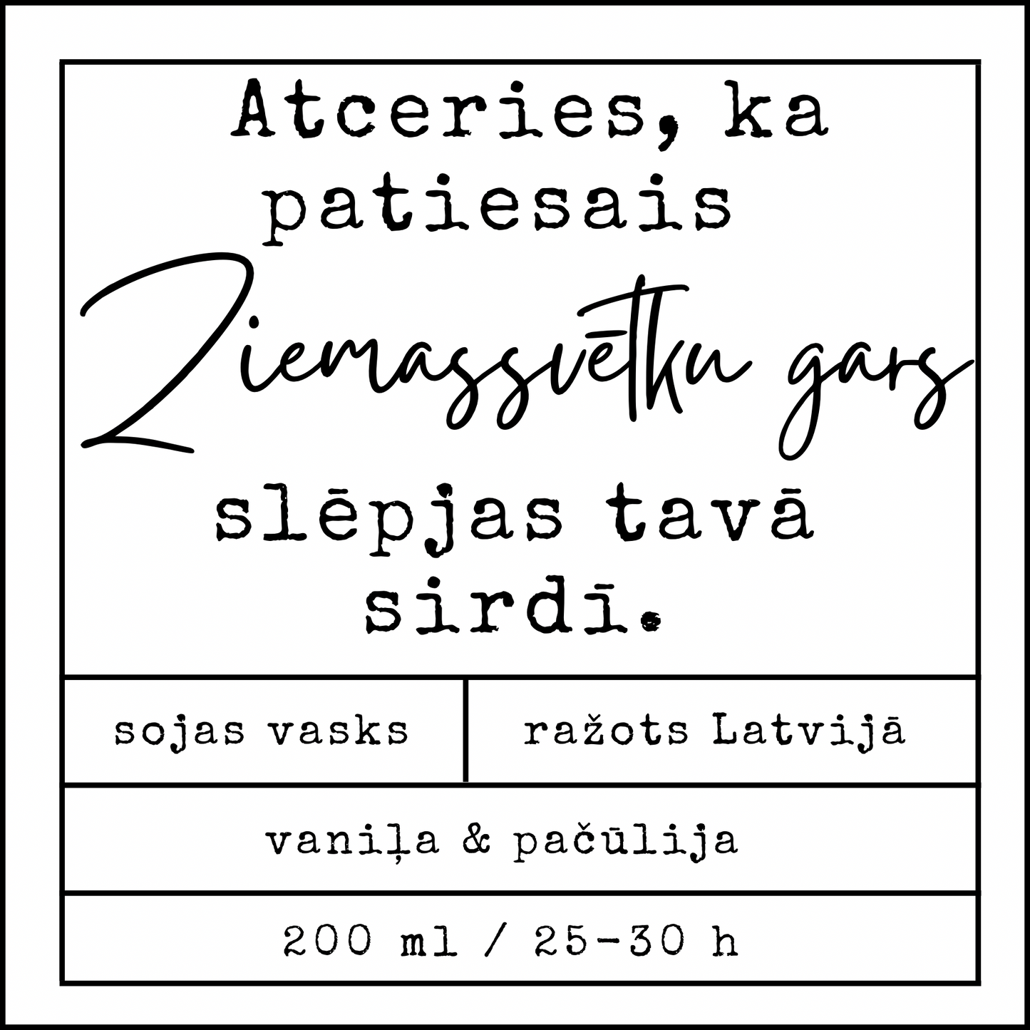 "Christmas Spirit" soy wax candle