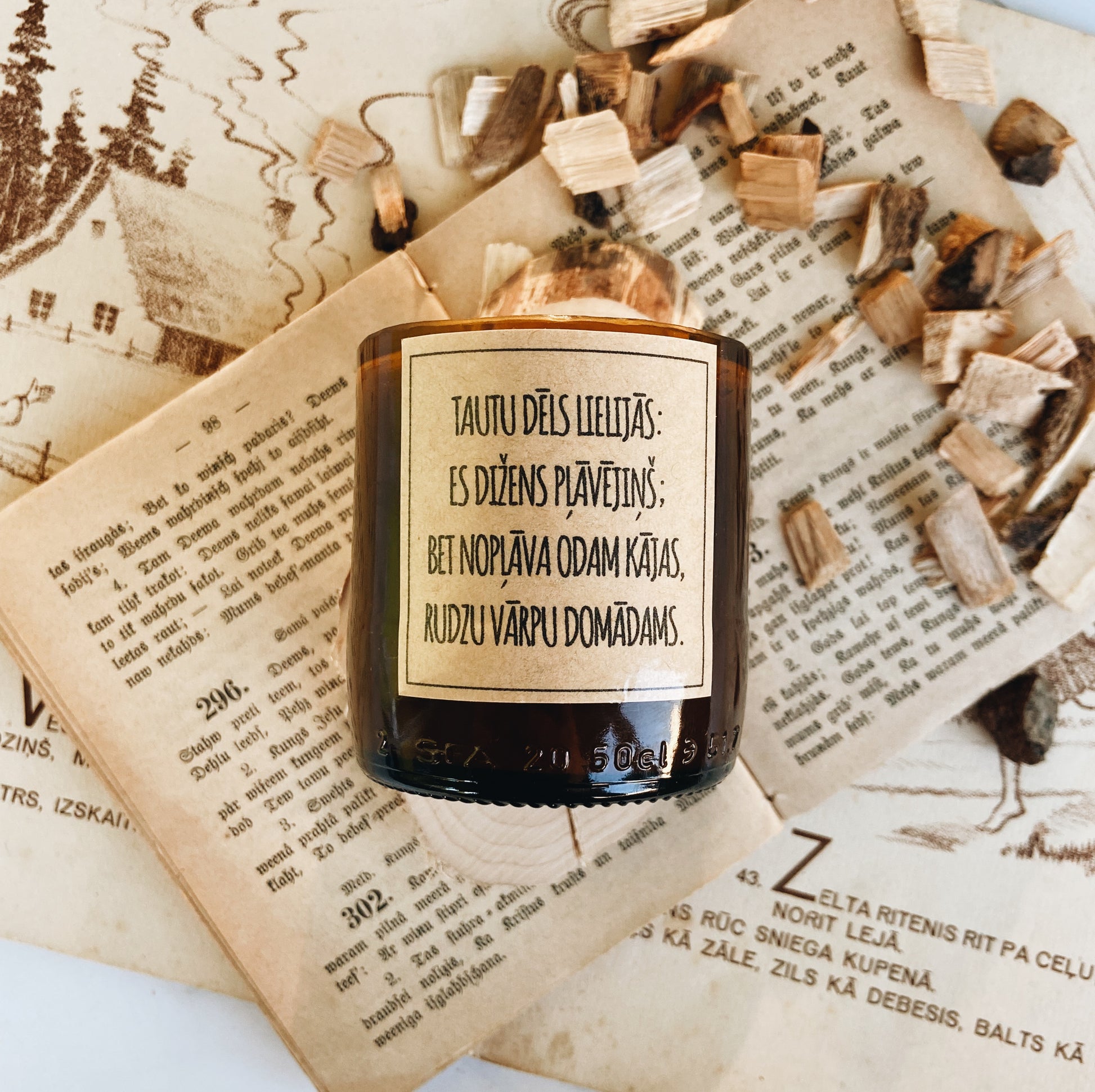 pretodu sojas vaska svece