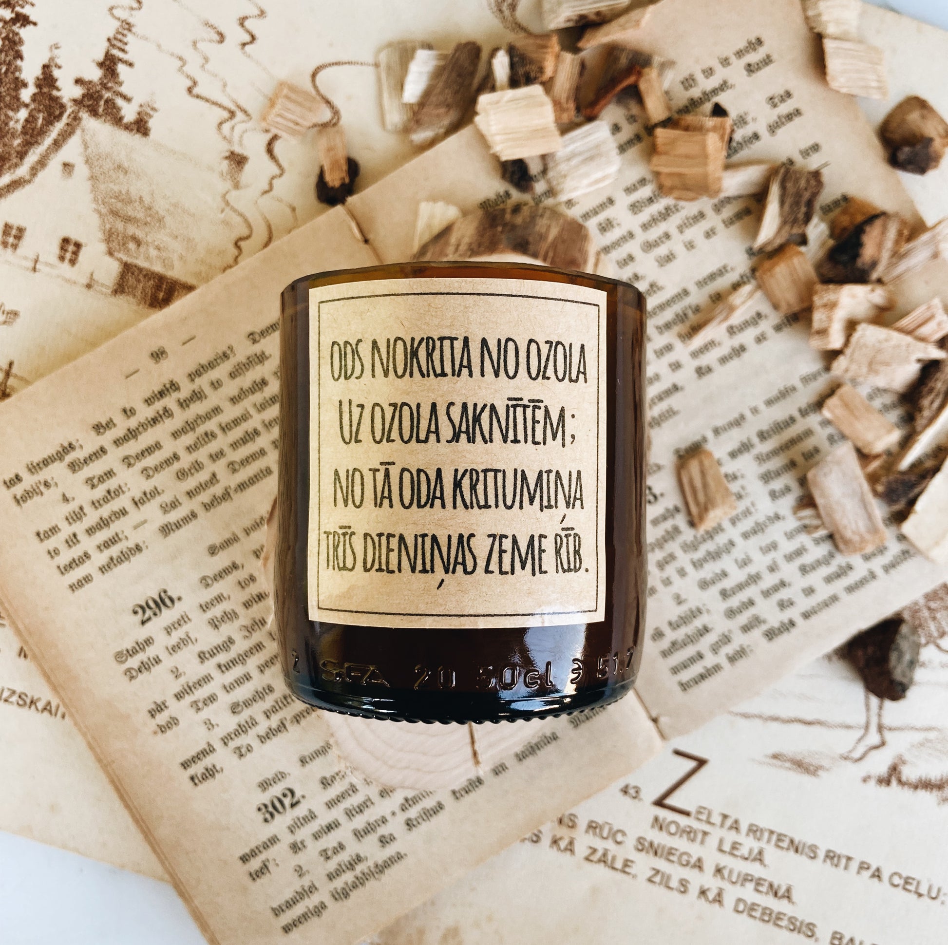 pretodu sojas vaska svece