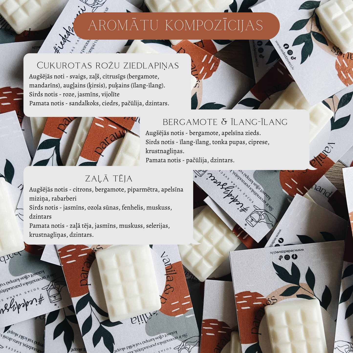 Kausējams aromātiskais vasks, 70 g BRĀĶIS