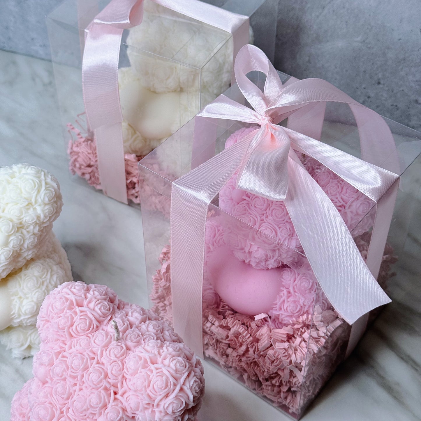 rozu lacis sojas vaska svece