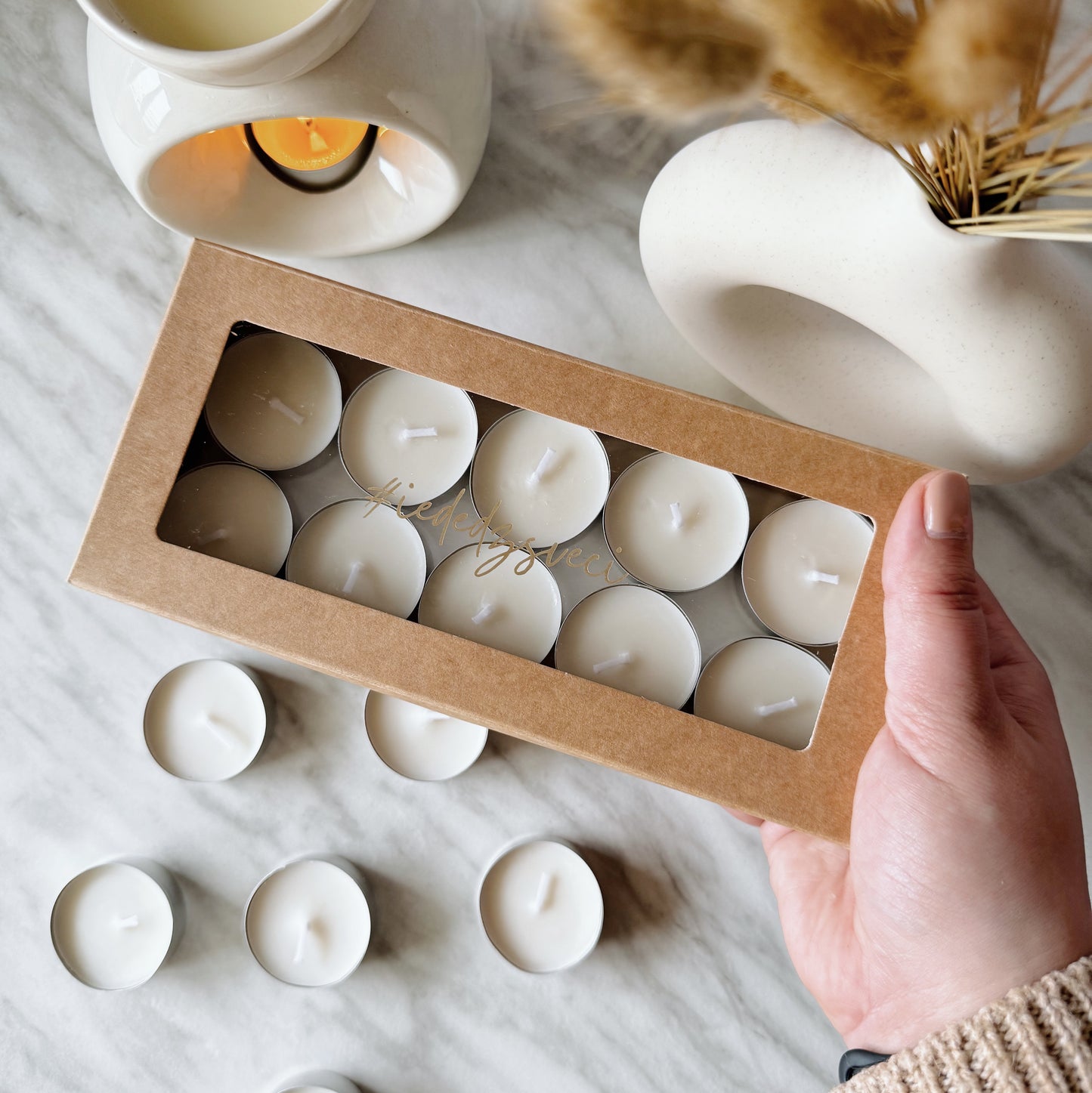 sojas vaska tejas sveces