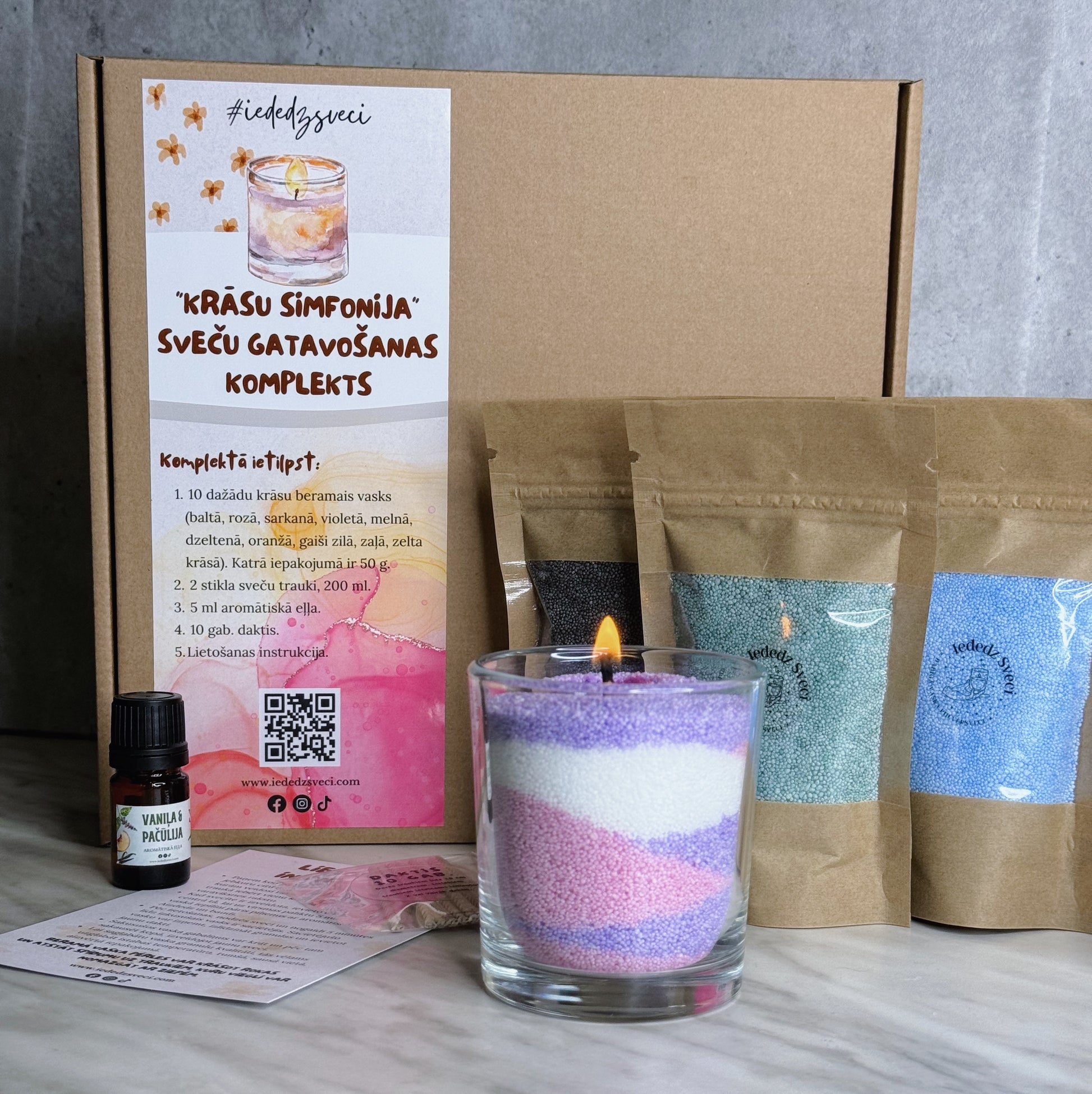 svecu gatavosanas komplekts