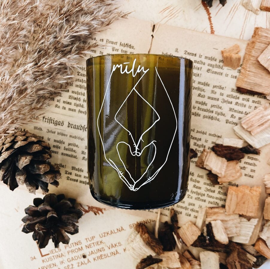 "never let go" soy wax candle