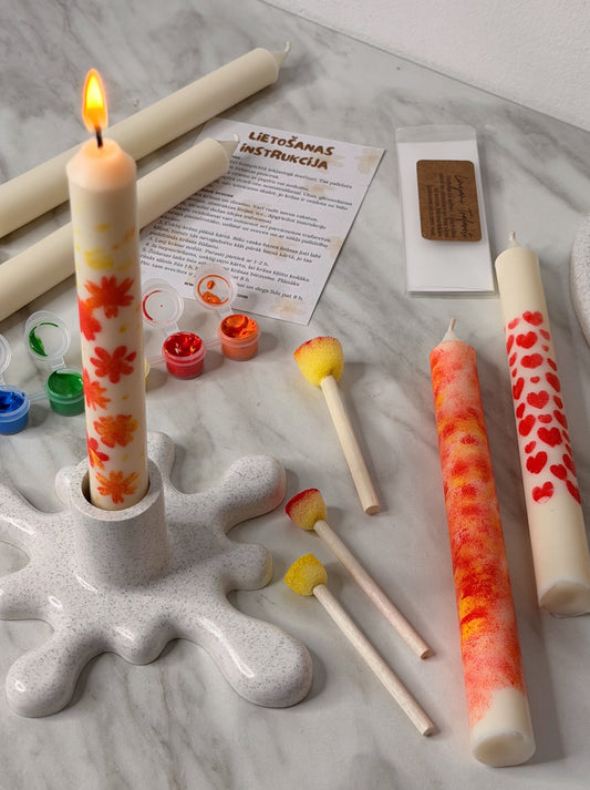 Sveču apgleznošanas komplekts “Izveido savu gaismas mākslu”