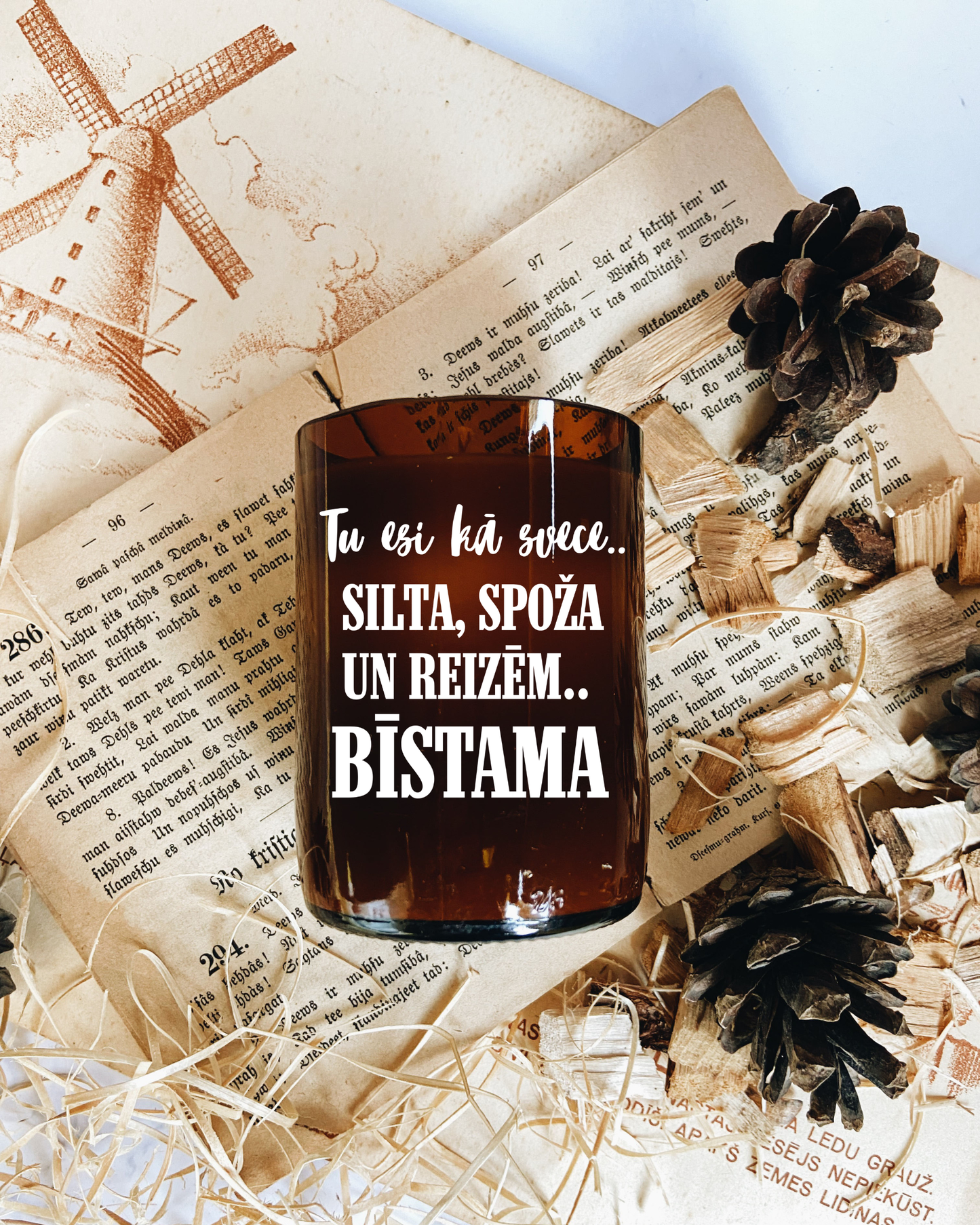 "Tu esi kā svece.." sojas vaska svece