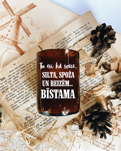 "Tu esi kā svece.." sojas vaska svece