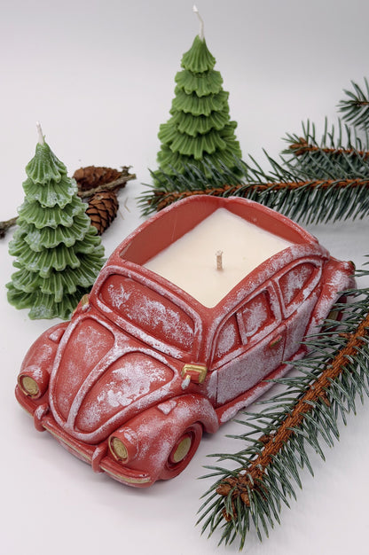 Sojas vaska svece “Ziemassvētku auto”