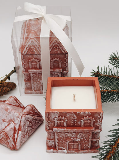 Sojas vaska svece “Ziemassvētku namiņš”