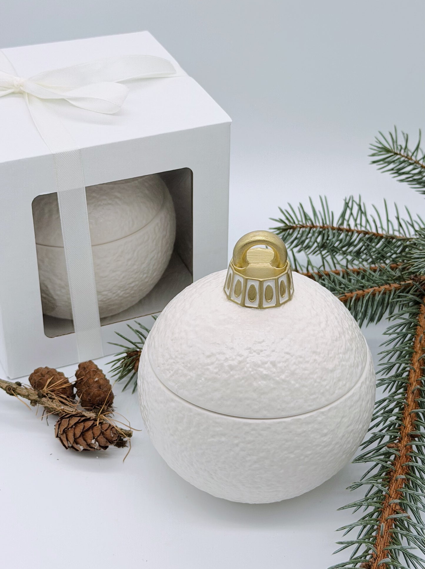 Sojas vaska svece "Svētku pērle”