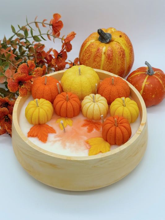 Sojas vaska svece “Ķirbju dārzs”