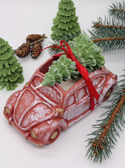 Sojas vaska svece “Ziemassvētku auto”