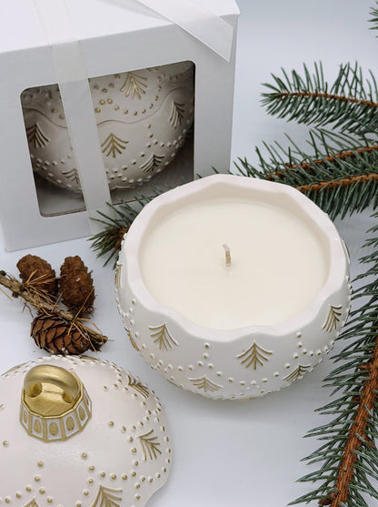 Sojas vaska svece "Svētku pērle”