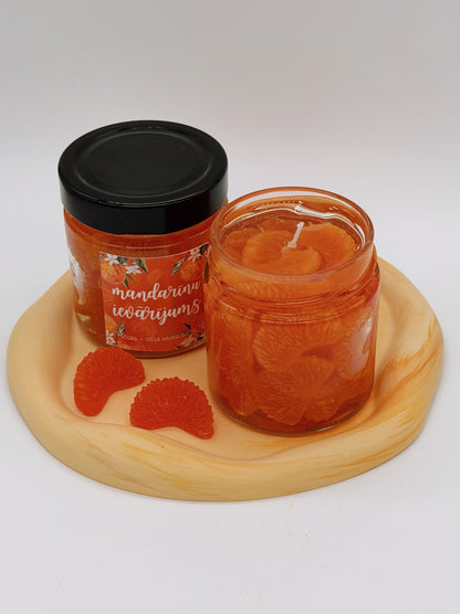 Gela vaska svece mandarinu ievarijums