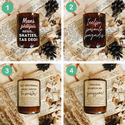 “Esmu brāķis” sojas vaska svece