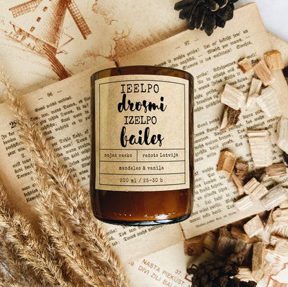 "Inhale Courage, Exhale Fear" Soy Wax Candle