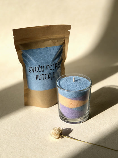 Krāsaina beramā svece “Sveču fejas putekļi”
